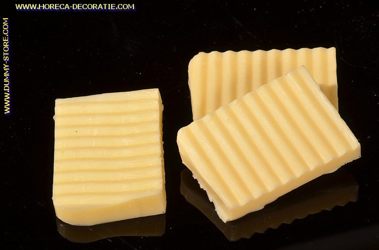 Butter, Scheibe - Attrappe 5x4x1 cm - Fake - Imitation