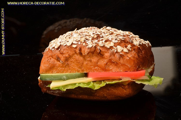 Gesundes Sandwich 7x8,5 cm H: 6 cm - Attrappe - Nachahmung