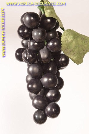 Druiven, tros, BLAUW , Lengte 27 cm, breedte 9 cm dummy - imitatie