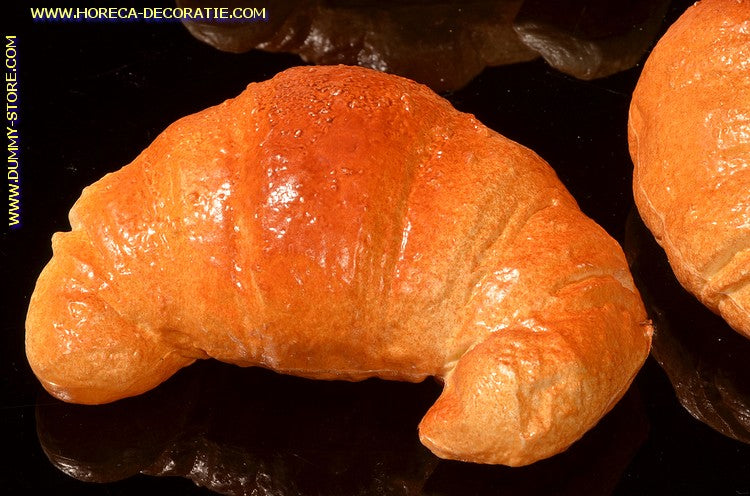 Croissant, 3 Stück - 120 x 80 mm - Brotattrappe
