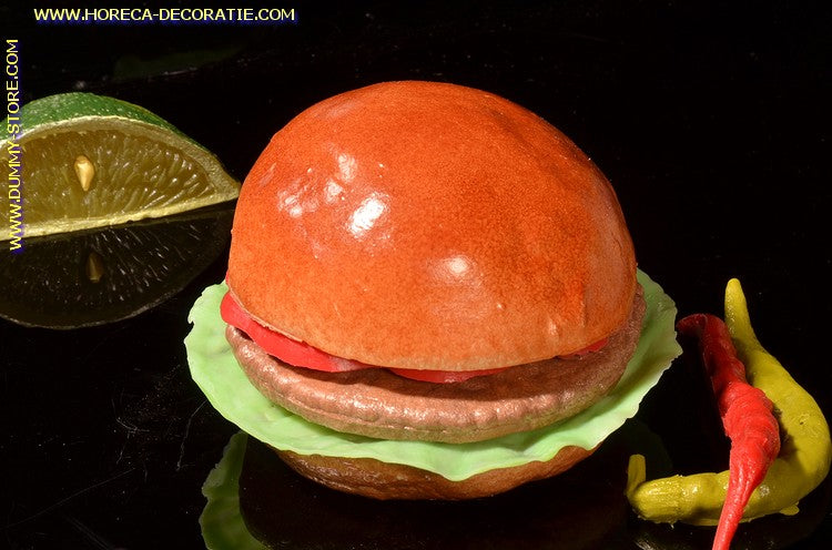 Hamburger-(Brötchen-)Attrappe - Nachbildung 10x75 mm