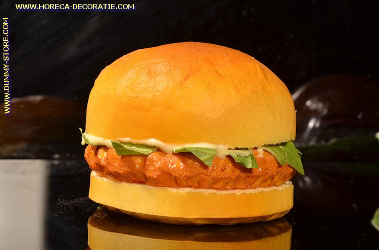 Hamburger (Brötchen) 10x8 cm Attrappenimitat