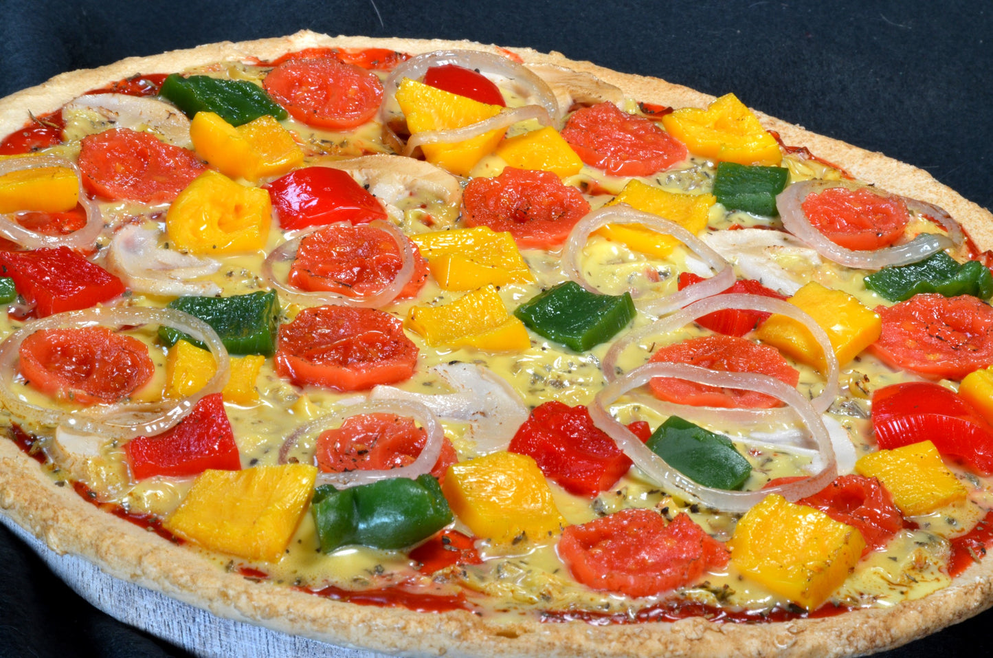 Pizza Vegetarisch - Attrappe 27x1,5 cm