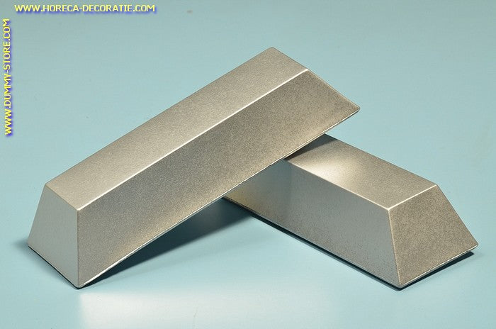 Silberbarren Deko 245 x 75 mm