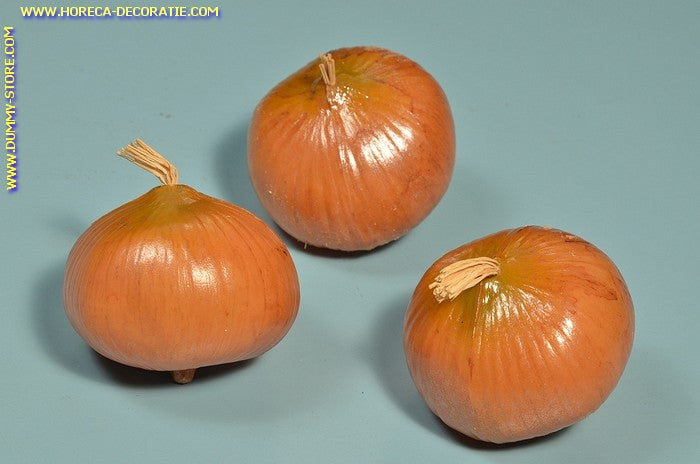 Zwiebeln, rot, 3 Stück (Attrappe) 75x60 mm
