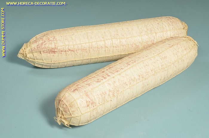 White salami in net, 2 pieces (W4) - 90x400 mm - dummy