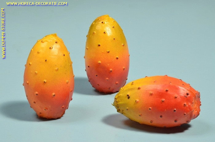 Kaktusfrüchte, 3 Stück - 45x75 mm - Fruchtattrappe