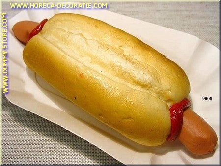 Hotdog with sauce - fake