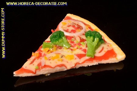 Pizza, Scheibe, Brokkoli - Attrappe (11x9 cm)