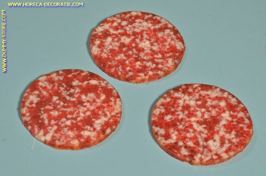 Cervelatwurst GROB, 3 Scheiben - 7 cm Attrappe
