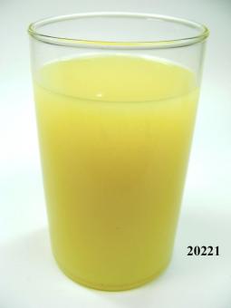 Glas-Grapefruitsaft-Attrappe (echtes Glas) 6,5x10,5 cm