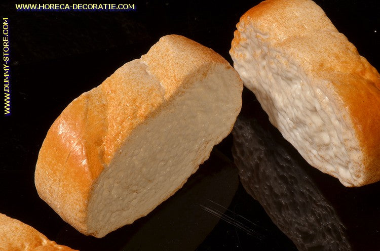 Baguette, 4 Scheiben - 90 x 50 mm - Brotattrappe