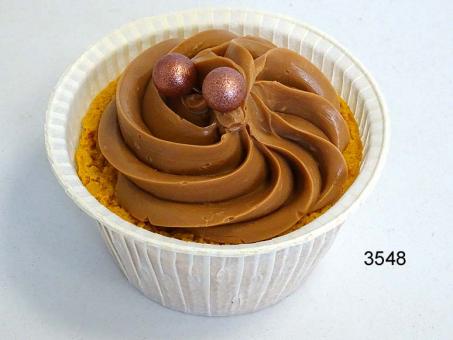 Cupcake Dummy BRAUN, 7x7x7 cm