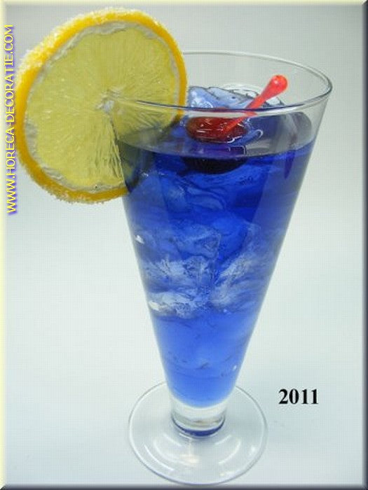 Blaue Lagune (Echtglas) 22x11 cm Attrappe