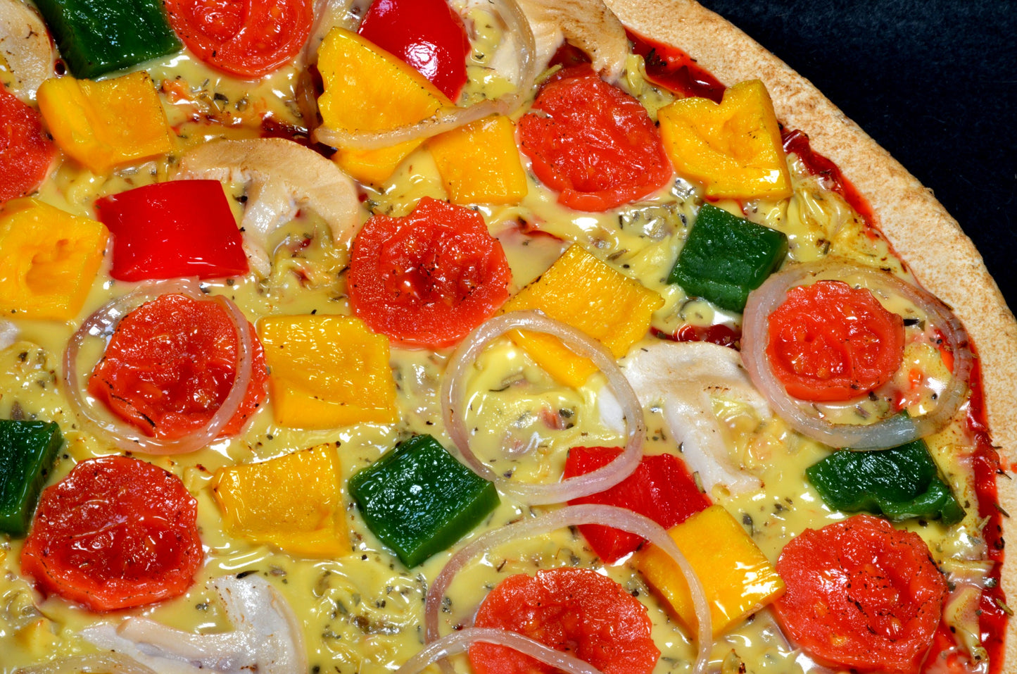 Pizza Vegetarisch - Attrappe 27x1,5 cm