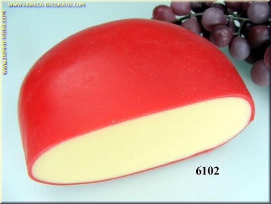 Butter cheese, RED, cut - dummy - imitation - fake