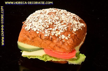Gesundes Sandwich 7x8,5 cm H: 6 cm - Attrappe - Nachahmung
