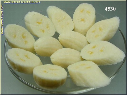 Banana, 12 pieces 4x3 cm H: 1.5 cm - fake - dummy