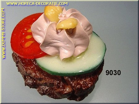 Delicious toast with tomato and cucumber - dummy