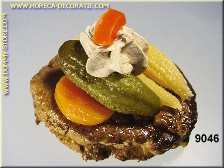 Delicious, with mini corn cobs - fake