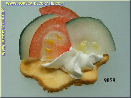 Gurken-Tomaten-Toast – gefälscht