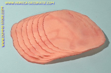Schinken, 7 Scheiben – 20x15x1,5 cm – Dummy-Namam-Imitation