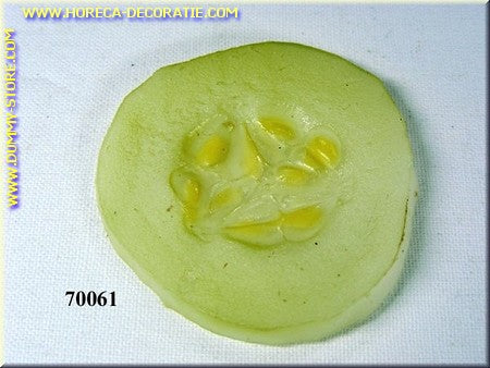 Gurke, ohne Schale schneiden 4,5x0,1 cm - Attrappe