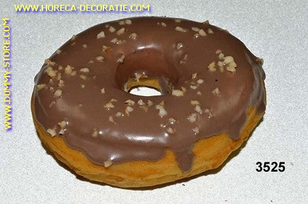 Donut braun mit Crunch - Nachbildung (9x3 cm) Dummy