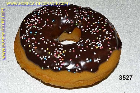 Donut dunkelbraun mit Sprenkeln - Fake (9x3 cm) Schnuller
