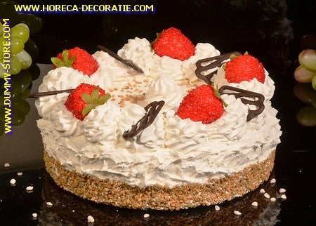 Erdbeer-Schlagsahne-Torte (Imitat) Ø 23 cm Attrappe