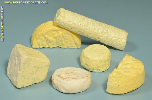 Französischer Käse, Sortiment - 6 Stück - Käseattrappe