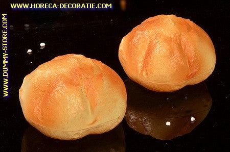Deutsche Brötchen, 2 Stück - Ø 100 mm - Brotattrappe-Imitation
