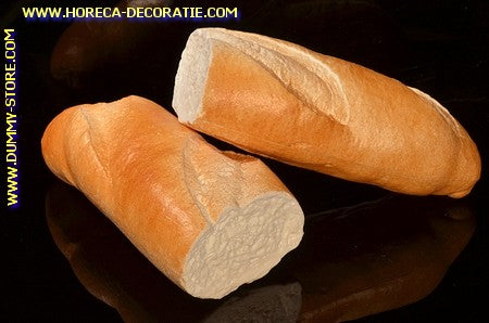 Baguette, 2x Endstück - 180x90 mm - Brotattrappe