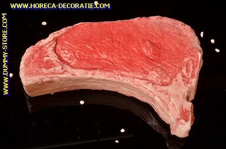 Schweinekotelett, groß - roh - 220x150 mm - Nachbildung