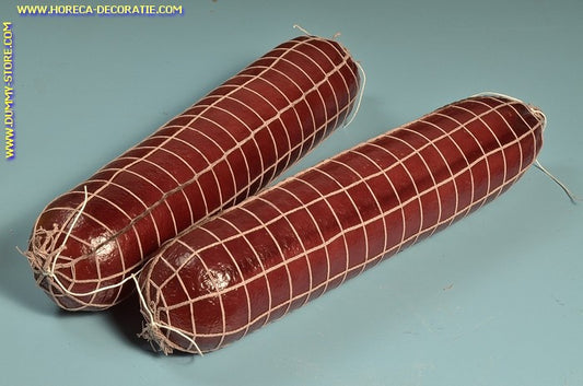 Salami im Netz, 2 Stück (B4) - 90x400 mm - Attrappe