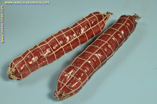 Salami im Netz, groß, 2 Stück (B2) - 50x250 mm - Nachbildung