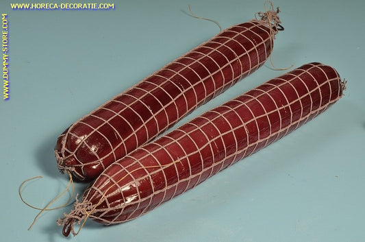 Salami im Netz, 2 Stück (B3) - 65x450 mm - Attrappe