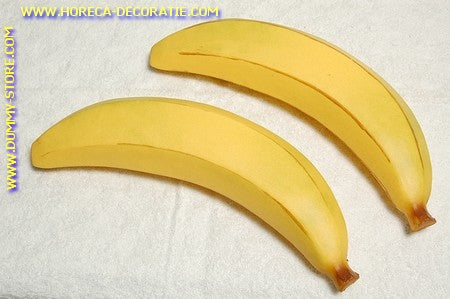 Bananen, XXXL 30x7x7 cm, 2 Stück (Dekoration) Schnullerimitat