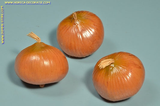 Zwiebeln, rot, 3 Stück (Attrappe) 75x60 mm