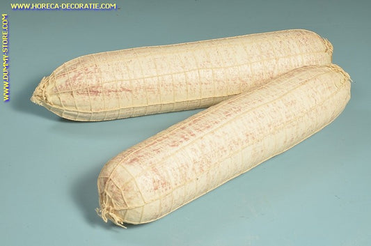 White salami in net, 2 pieces (W4) - 90x400 mm - dummy