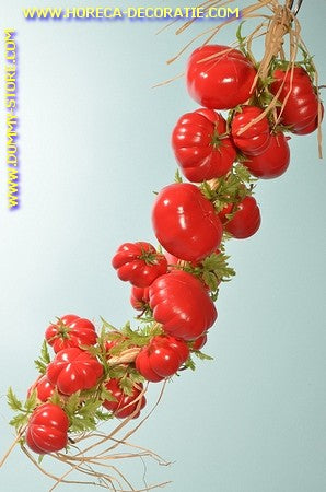 Tomaten, Schnur 22 Stück (Attrappe) Länge: 50 cm