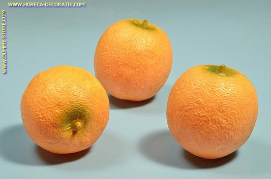 Melonen, gelb, 3 Stück (Dekoration) Ø 110 mm