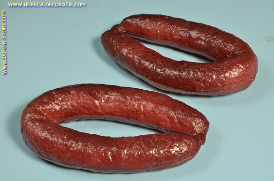 Geräucherte Wurst, 2 Stück - 20x11 cm - Attrappe