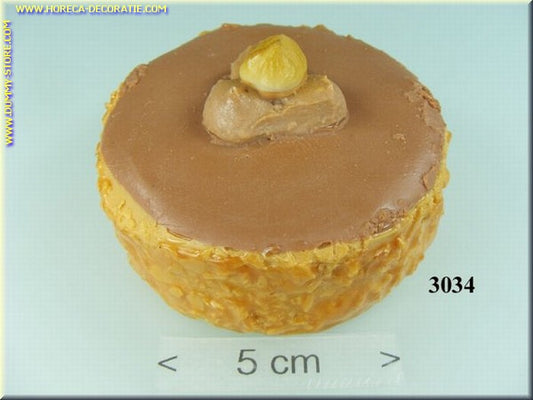 Haselnuss-Tarte, rund - Imitation
