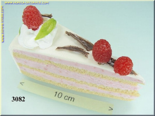 Kuchenstück mit Himbeere - Imitation
