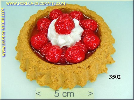 Kuchen-Erdbeeren - Fake - Attrappe