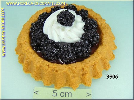 Kuchen Blaubeeren mit Schlagsahne - Imitation - Attrappe