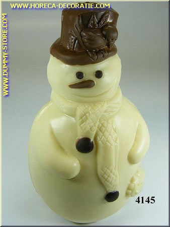 Schokoladen-Schneemann, weiß