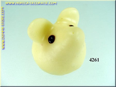Praline, Maus, weiß, 3 Stück