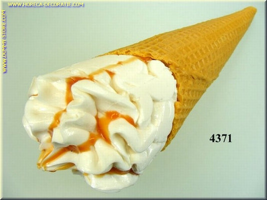 Cornetto with caramel - L: 22 cm - W: 7 cm dummy